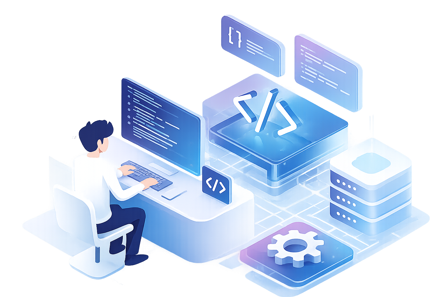 Software development illustration
